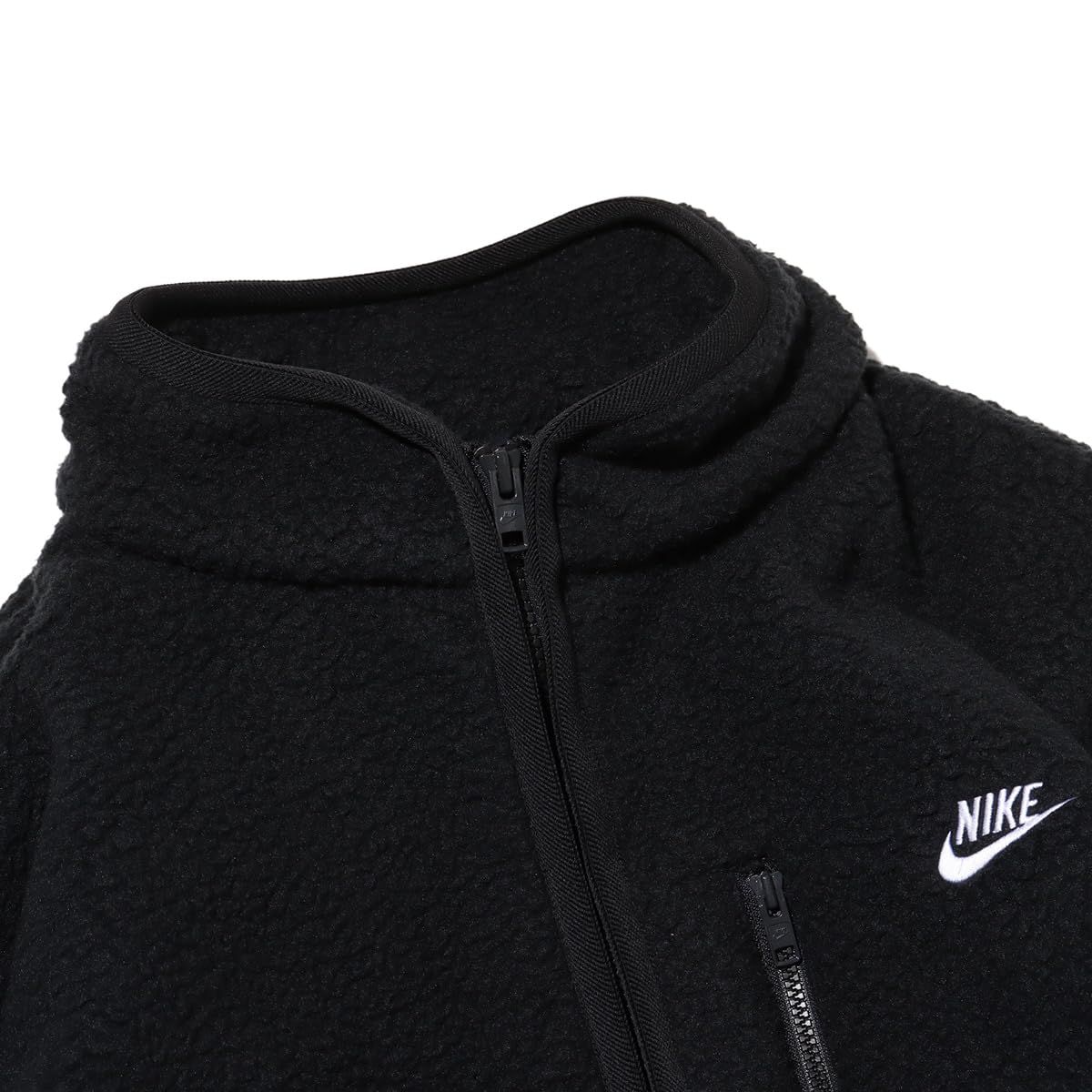  ナイキ スポーツウェア クラブ フリースジャケット FZ 0889-010 ブラック ホワイト HO 24 ジム 筋トレ フィットネス トレーニング アウター もこもこ フルジップ 長袖 緑 ロゴ 暖か ポケット カジ 010 XL その他 時計