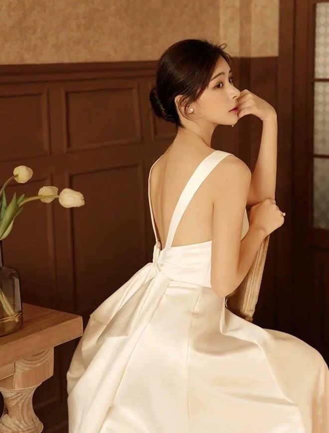 工場 ウェディングドレス 結婚式 ロング ホワイト 白 前撮り 韓国