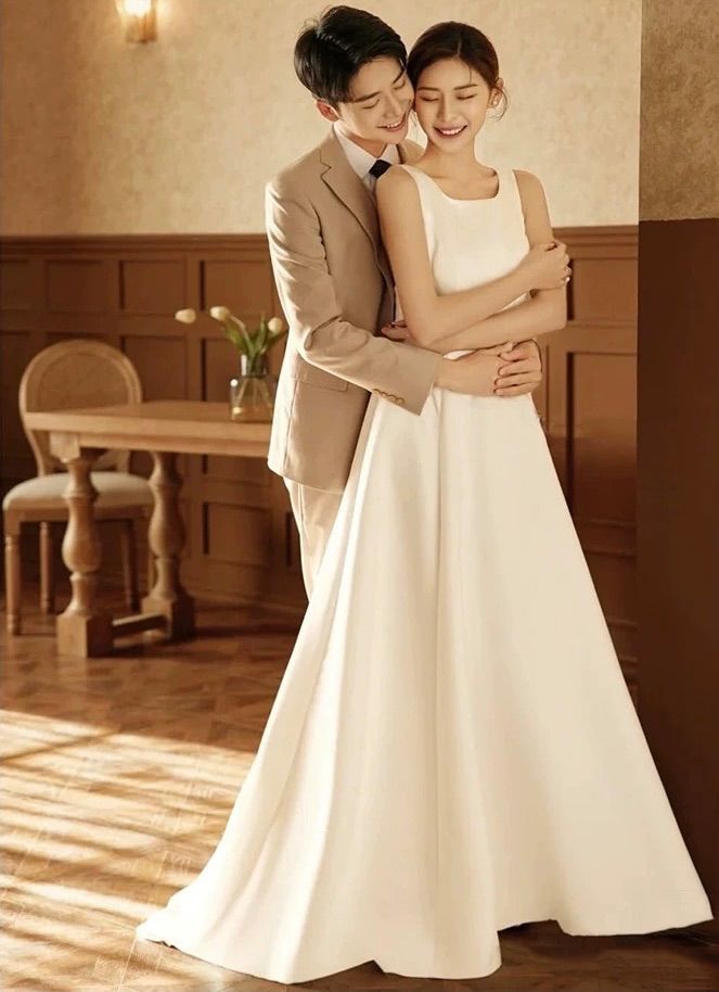 ウェディングドレス 結婚式 ロング ホワイト 白 前撮り 韓国 ブライダル 秋冬 工場 ウェディングドレス 結婚式 ロング ホワイト 白 前撮り 韓国