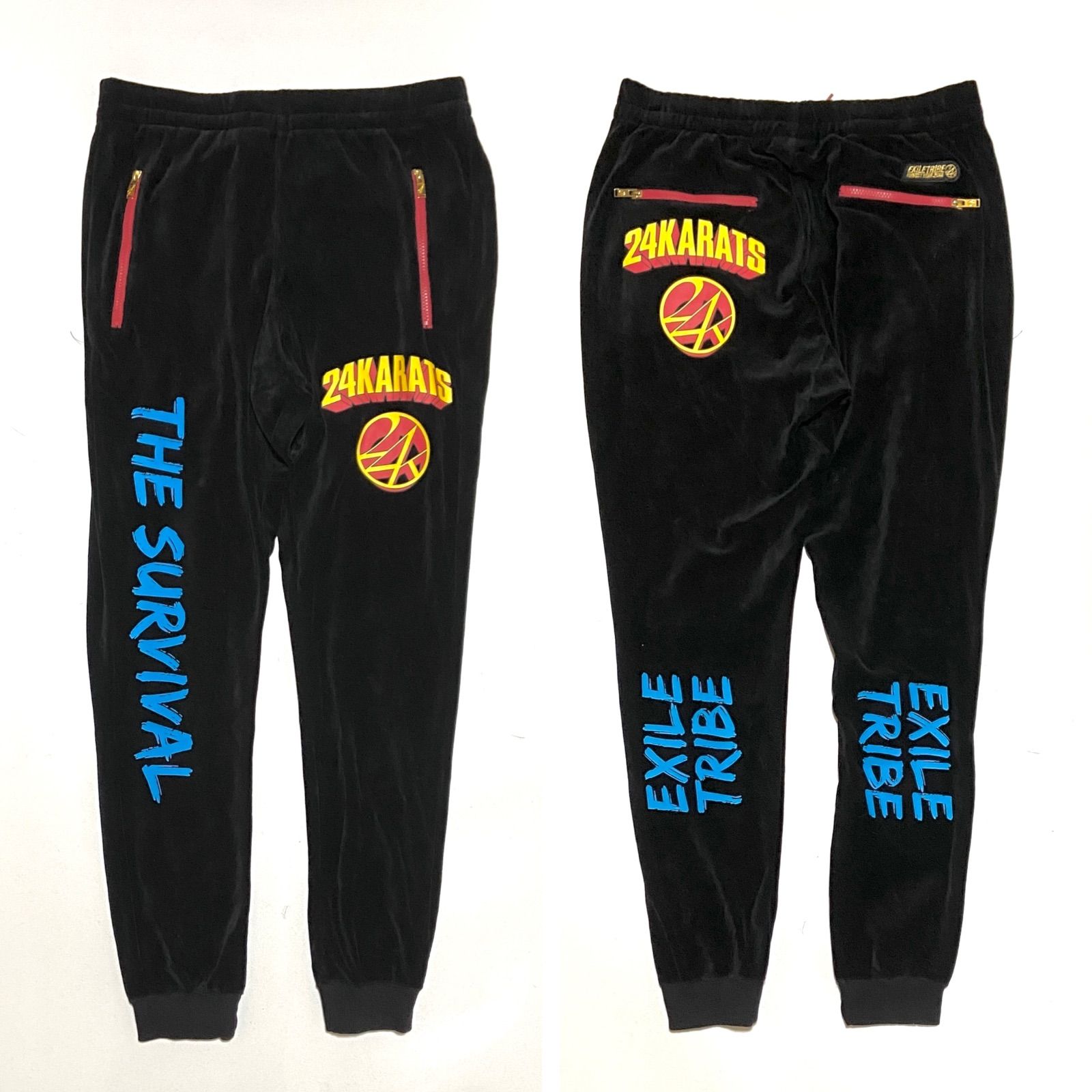 24Karats 24カラッツ EXILE TRIBE セットアップ ベロア ブラック 2014