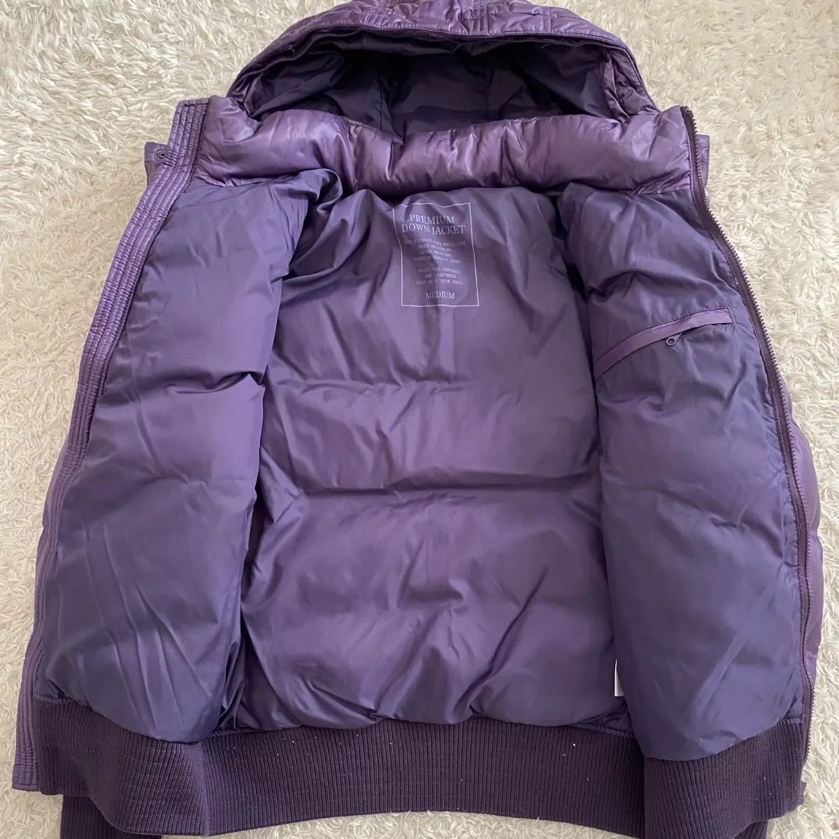 old UNIQLO ユニクロ ダウンパーカー 光沢 平成ギャル お兄系 短丈 y2k