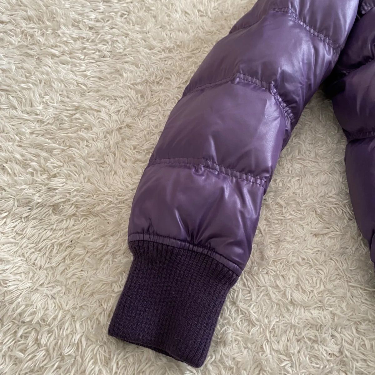 old UNIQLO ユニクロ ダウンパーカー 光沢 平成ギャル お兄系 短丈 y2k