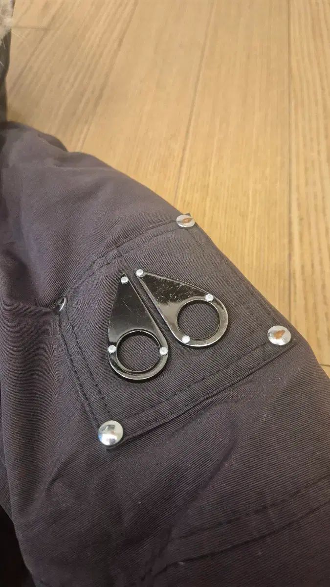 ムースナックルズ キッズ ダウン ブラウン ファー フーディー 12