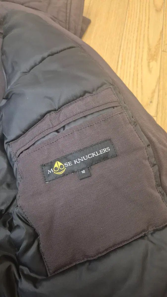 ムースナックルズ キッズ ダウン ブラウン ファー フーディー 12 その他 ジャケット ブルゾン