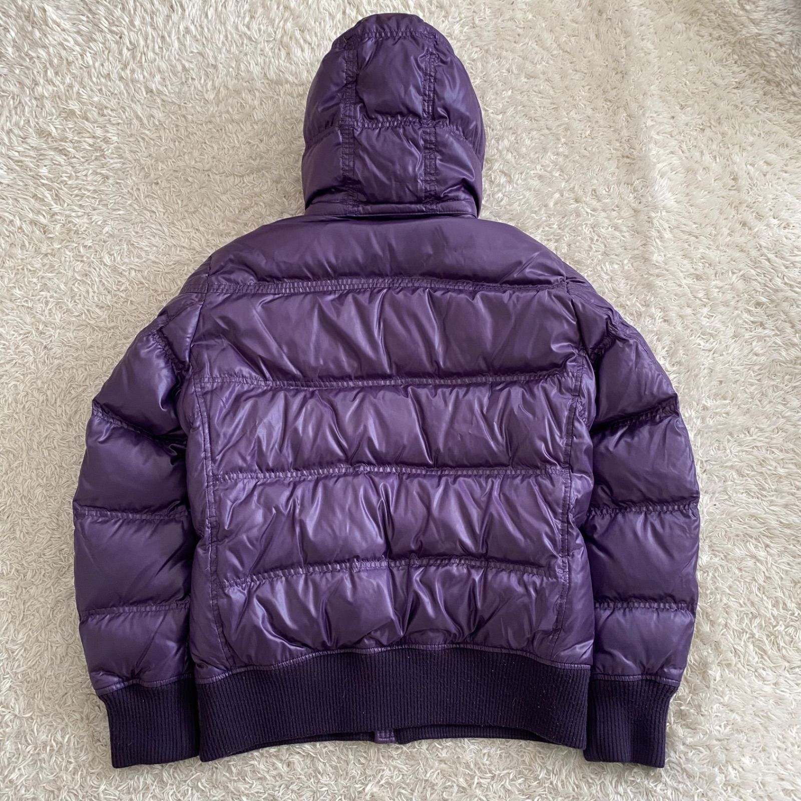 old UNIQLO ユニクロ ダウンパーカー 光沢 平成ギャル お兄系 短丈 y2k