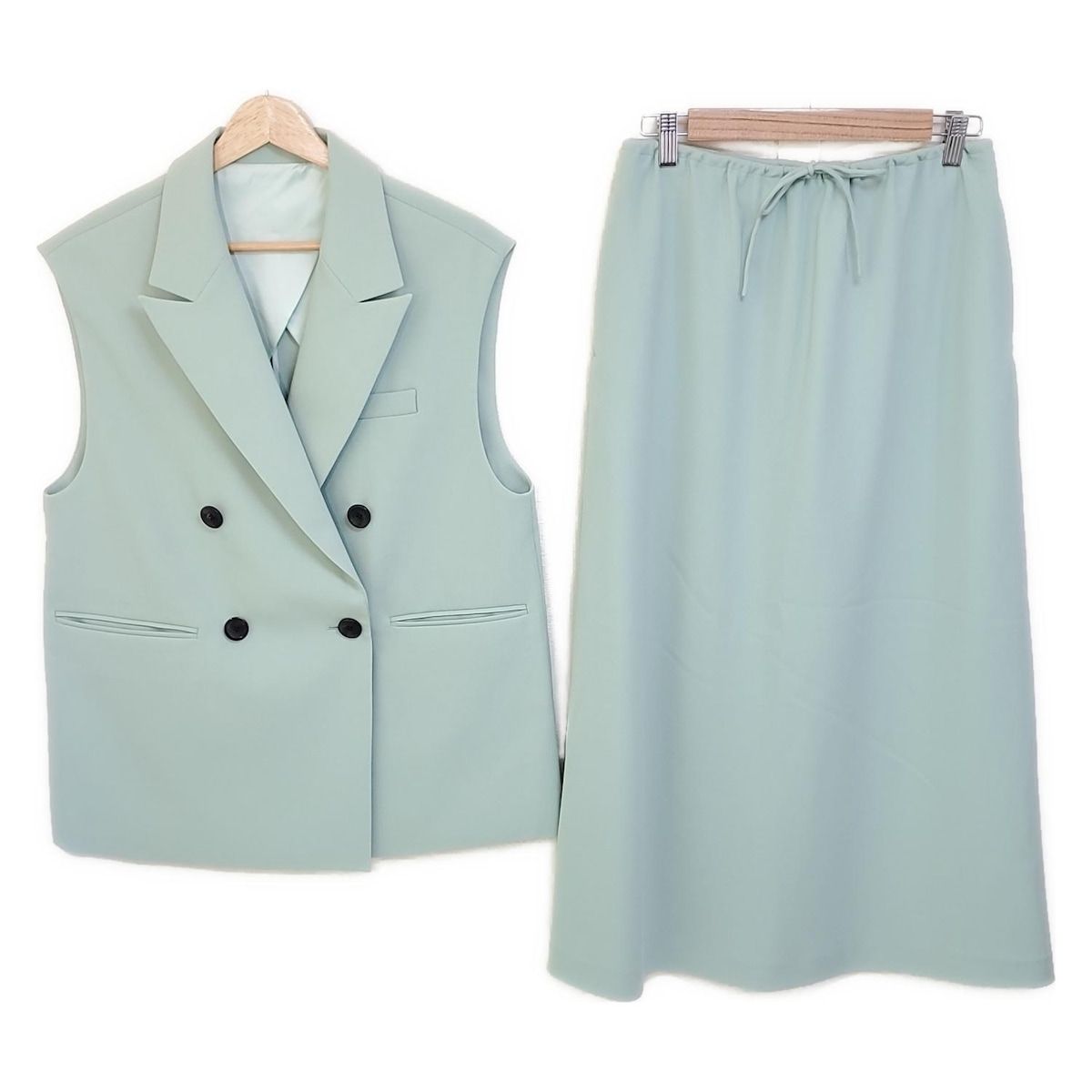 Mila Owen ミラオーウェン スカートセットアップ レディース - ライトグリーン