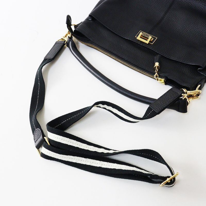 美品 アタオ ATAO WEEKEND レザー2wayバッグ/ブラック ウィークエンド 美品 アタオ ATAO WEEKEND レザー2wayバッグ/ブラック ウィークエンド