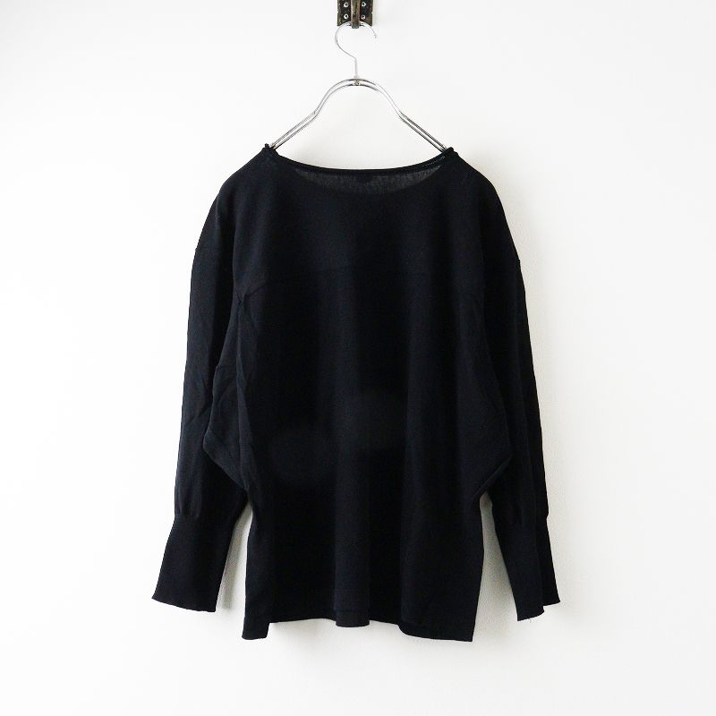 45rpm フォーティファイブアール ニット　セーター 袖切替 ウール100% 45R 45rpm フォーティファイブアール コットン切替ニットプルオーバー