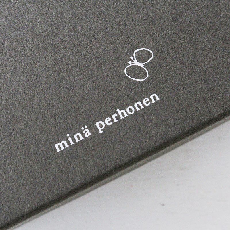 美品 ミナペルホネン mina perhonen hanakaze ブローチ＼ブラック