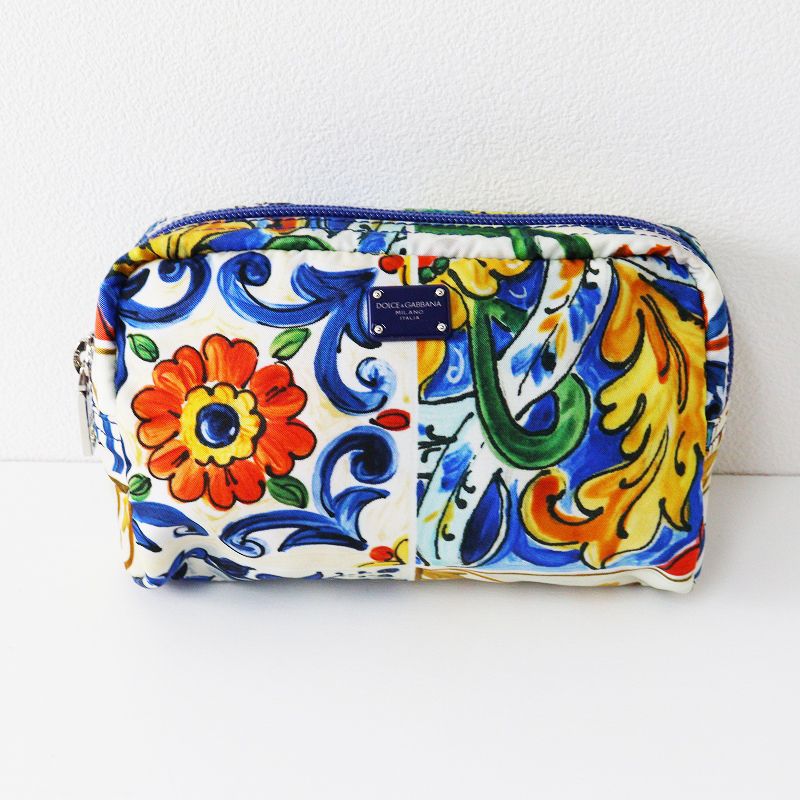 美品 ドルチェ＆ガッバーナ Dolce & Gabbana マヨルカ タイル柄 コスメ