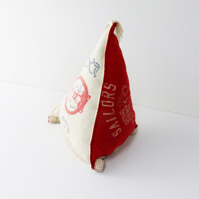 45 R rpm フォーティファイブアール パッチワーク 三角 クッションカバー＆クッション キナリ インディゴ