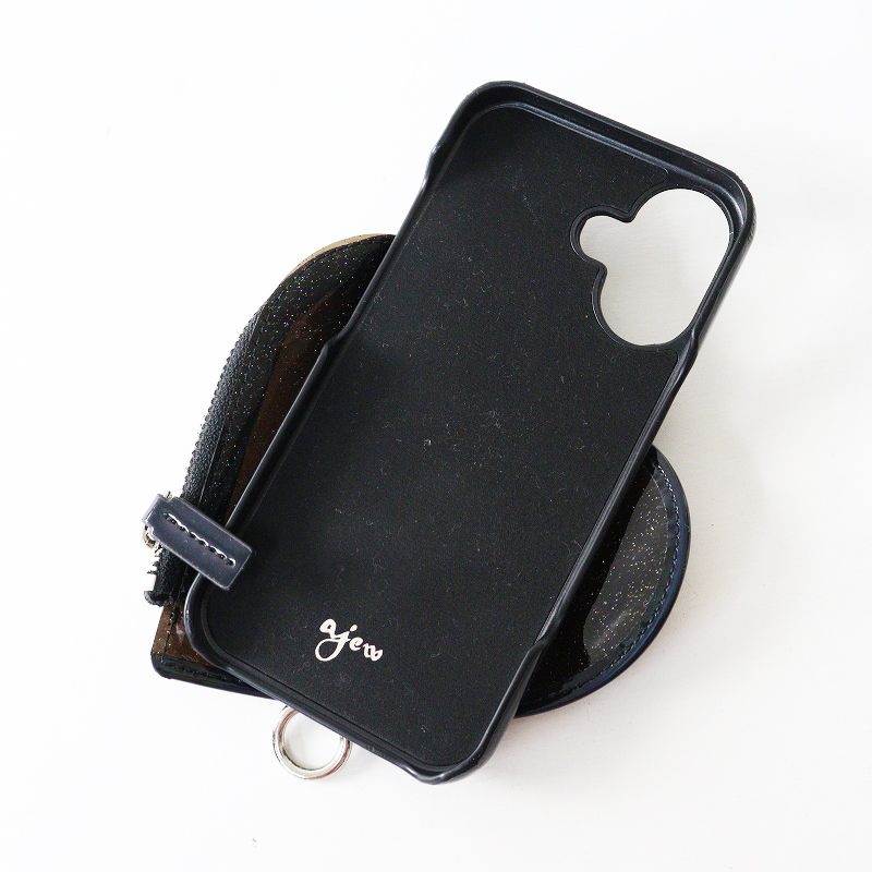 極美品 エジュー Ajew iPhone16 PVC Heart アイフォンケース