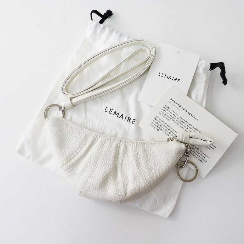 2025 SS ルメール LEMAIRE COIN PURSE クロワッサン コインパース オフホワイト 小銭入れ 小物入れ