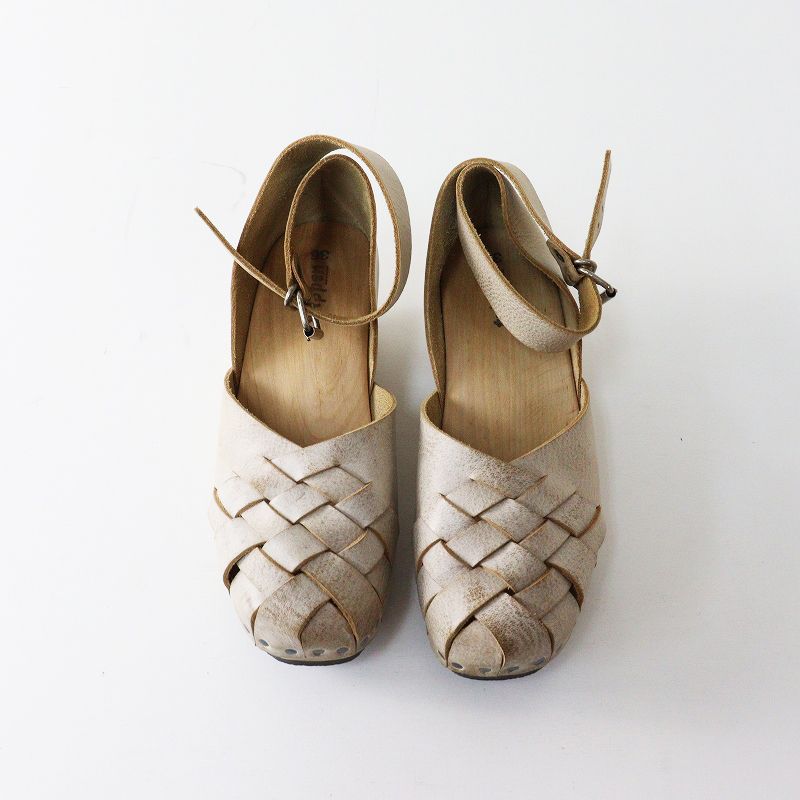 トリッペン Trippen Patsy メッシュレザー サンダル 36｜ホワイトグレー シューズ ストラップ 約23 cm