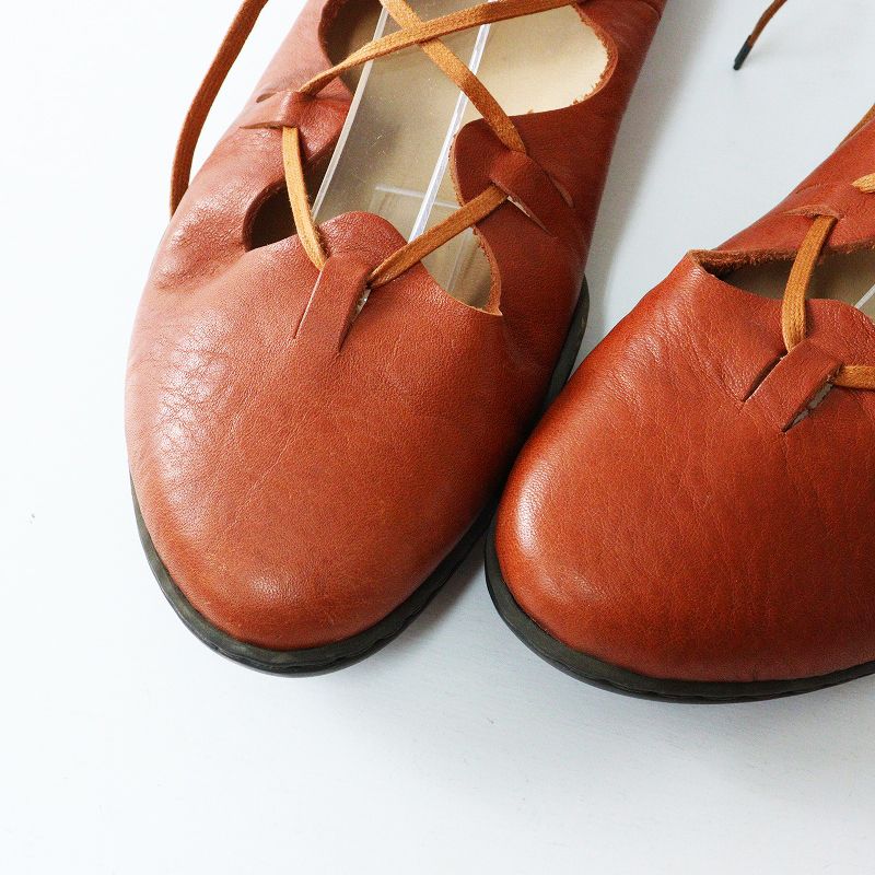 トリッペン Trippen Scotch レザー レースアップシューズ 37｜ブラウン