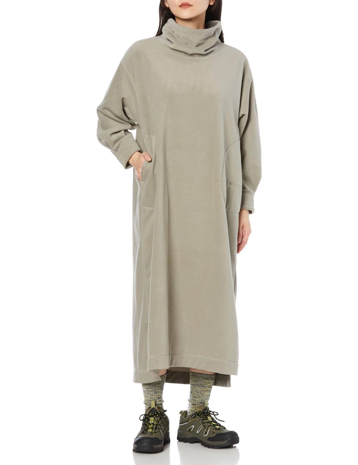 ミズノ ワンピース ポーラテック マイクロフリース アウトドア レディース マッシュルームグレー M