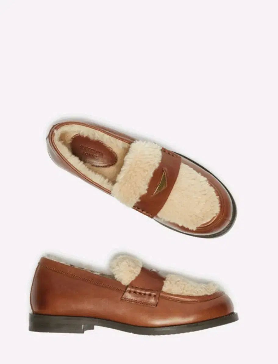 SUECOMMA BONNIE シューコンマボニー ブラウン ファー ローファー