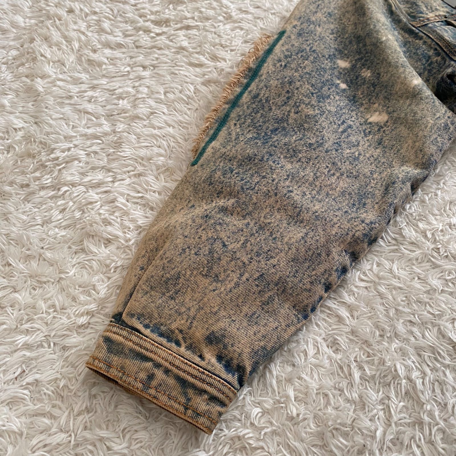 kansai o2 山本寛斎 デニムジャケット 短丈 アート 刺繍 平成 y2k