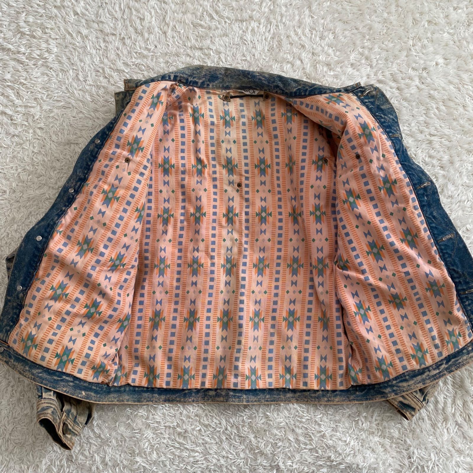 kansai o2 山本寛斎 デニムジャケット 短丈 アート 刺繍 平成 y2k