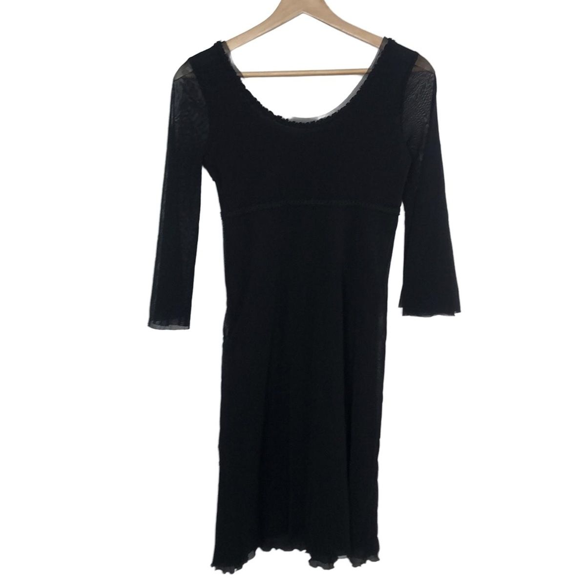 TAM ヴィヴィアンタム ワンピース サイズ0 XS レディース - 黒 七分袖 ひざ丈