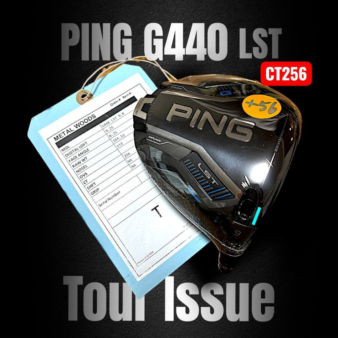 限反発 CT 256 ツアー支給 PING G 440 LST 9度 リアル9.25度 ツアーヘッド