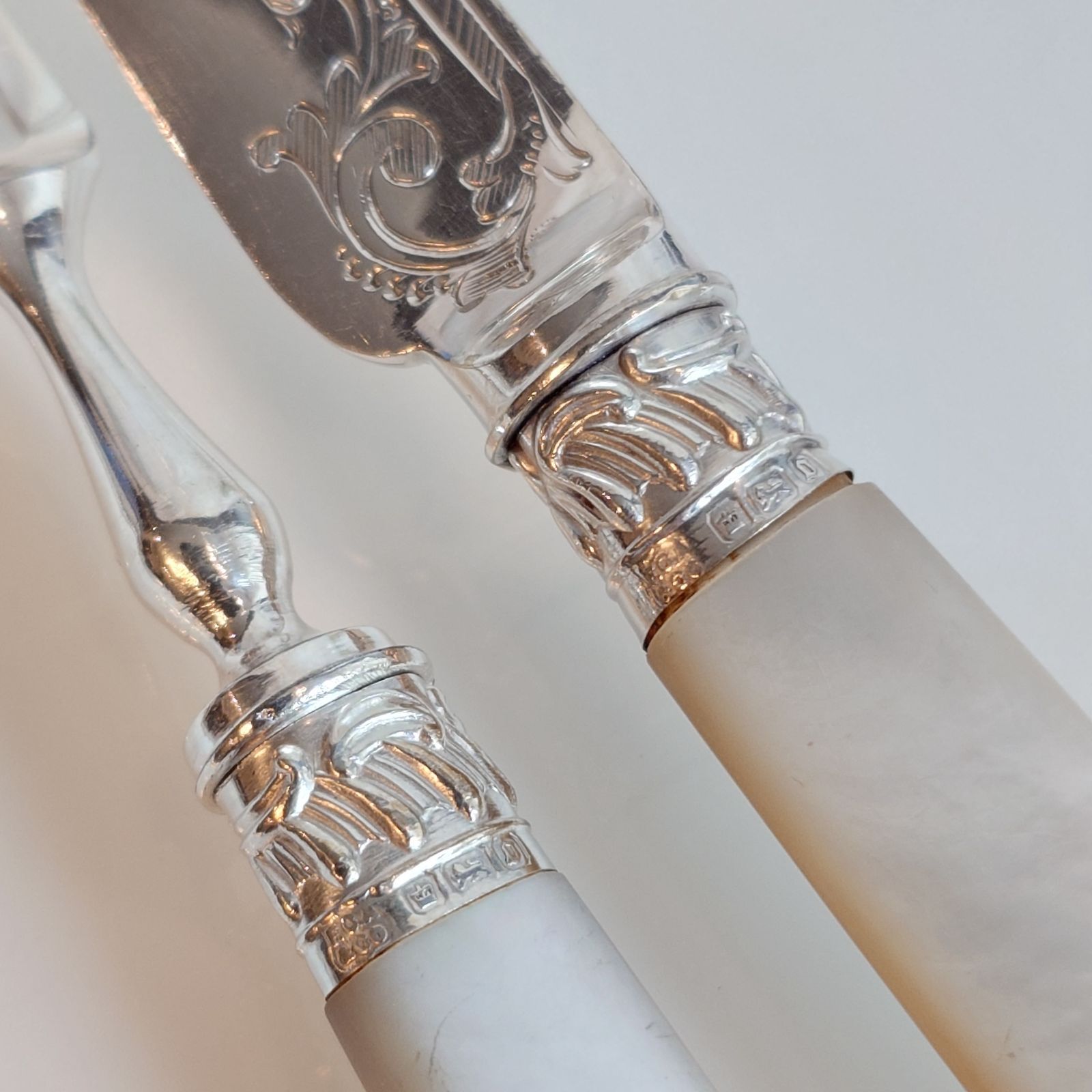 白蝶貝ハンドル　マザーオブパール　アンティーク　スプーン　シルバー 白蝶貝ハンドル マザーオブパール アンティーク スプーン シルバー