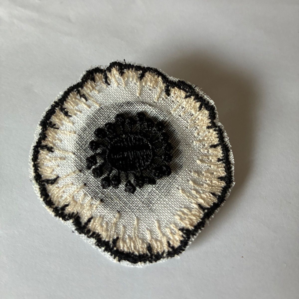 ミナペルホネン jelly flower刺繍生地使用 ホワイト ハンドメイド