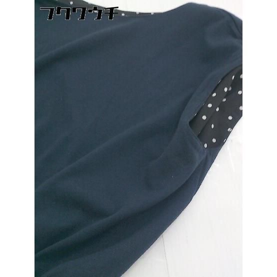 ◇ GLOBAL WORK フレンチスリーブ 水玉 ドット 膝下丈 ワンピース