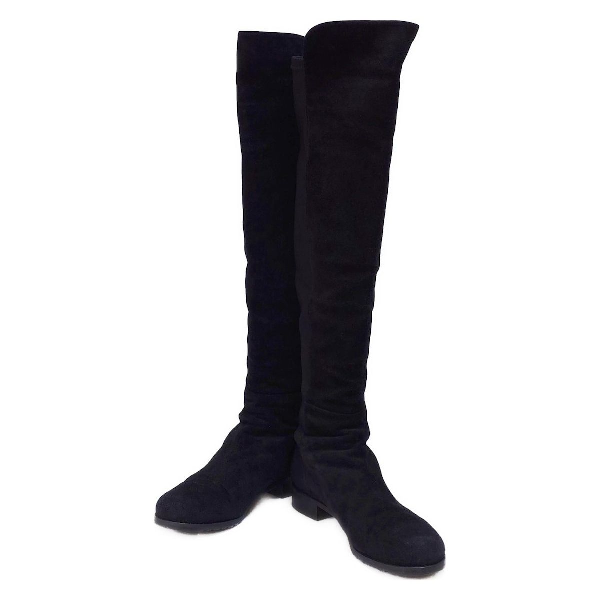 STUART スチュアートワイツマン ロングブーツ 39 レディース - 黒