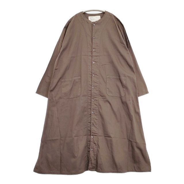 A 42001 4 コットンサテンアトリエローブ ワンピース ブラウン レディース ハーベスティ 5 1129 M∞