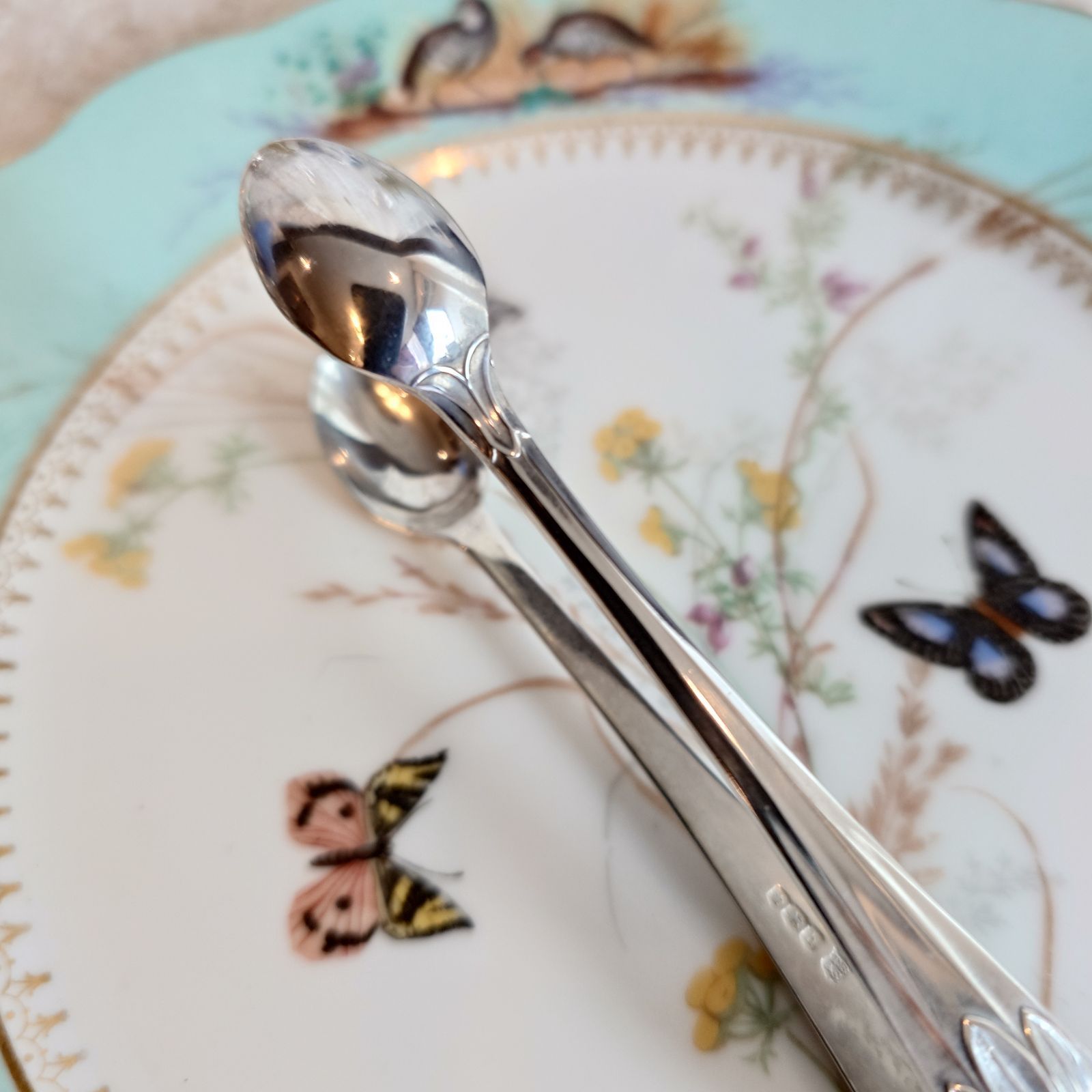 イギリス アンティーク シュガートング 純銀製 1925年 シェフィールド