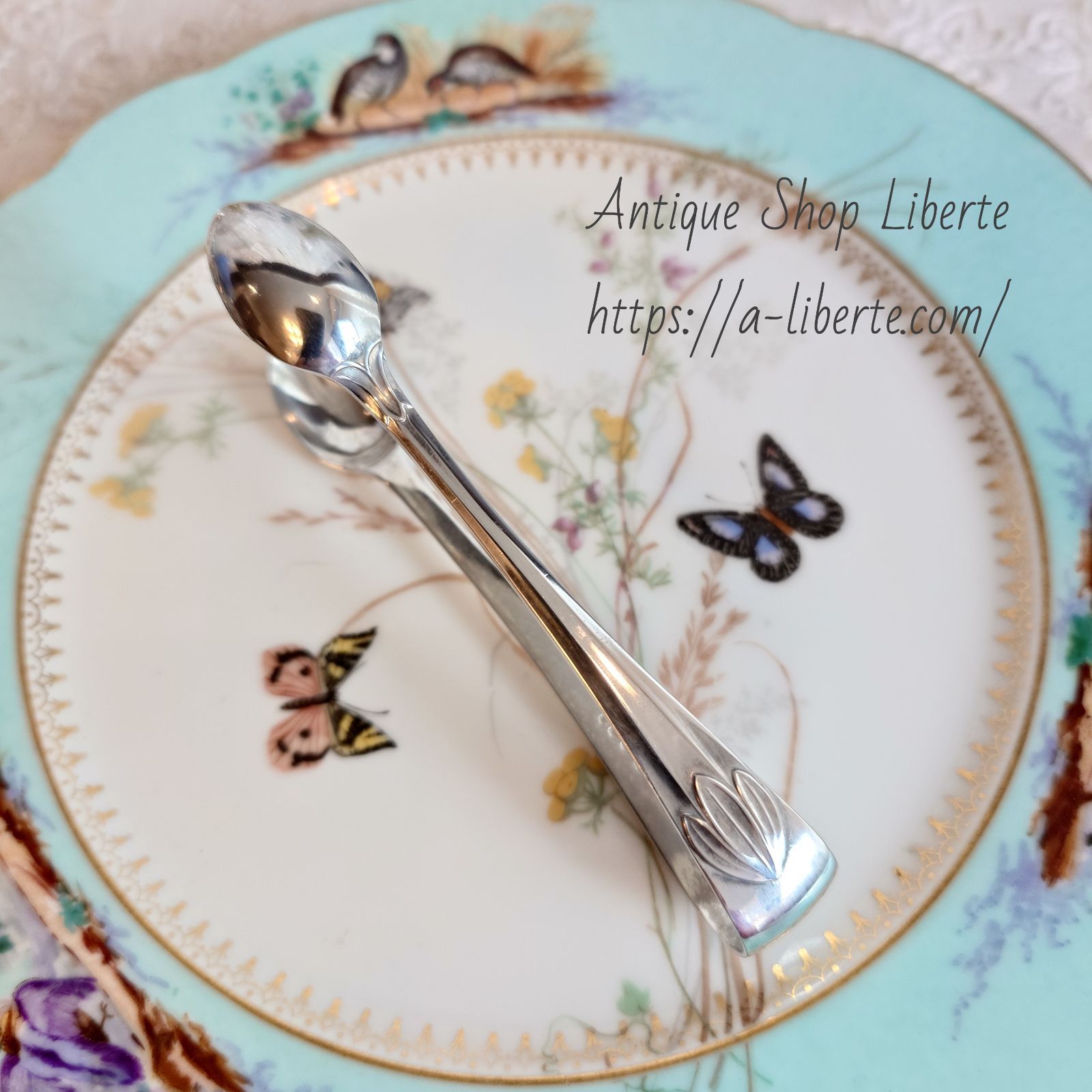 イギリス アンティーク シュガートング 純銀製 1925年 シェフィールド