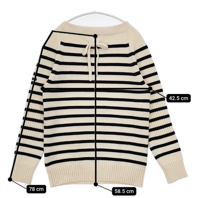 極美品✽YURI PARK メリノウール 定番 ボーダーニット イタリア製 極美