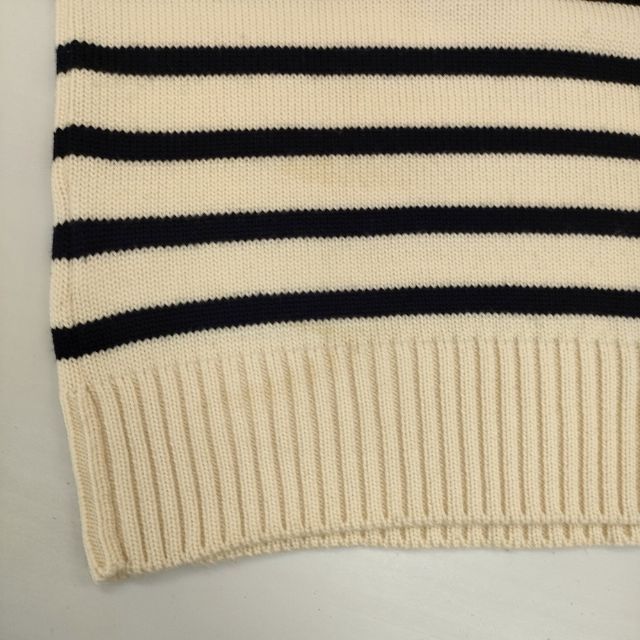 YURI+PARK イタリア製 メリノウール ボーダー セーター ニット YURI+PARK イタリア製 メリノウール ボーダー セーター ニット