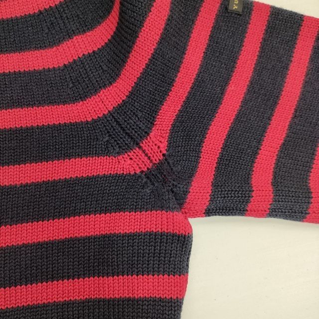 YURI+PARK イタリア製 メリノウール ボーダー セーター ニット