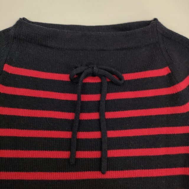 YURI+PARK イタリア製 メリノウール ボーダー セーター ニット