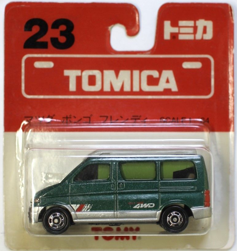 USED トミカ 23 ボンゴ フレンディー グリーン/シルバー ブリスター