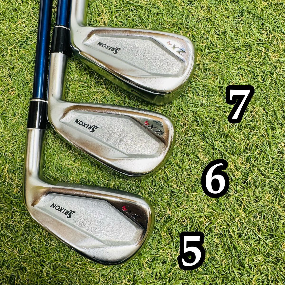 良品】初心者推奨 スリクソン ZX4 メンズアイアンセット 6本 カーボン