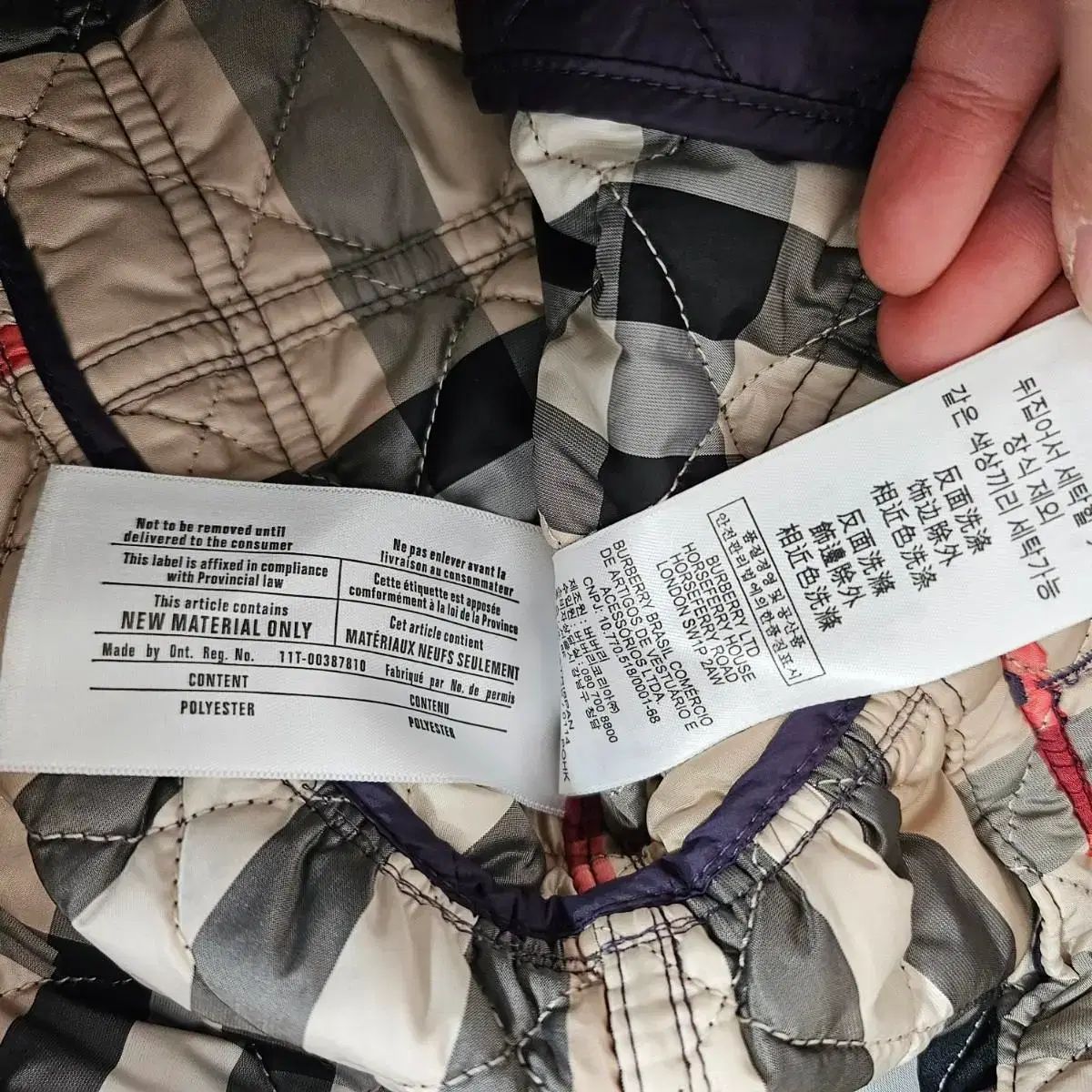  バーバリーキルティングアウター 10 Y その他 ジャケット ブルゾン