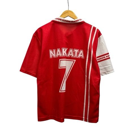 中田英寿 ペルージャ サッカー ユニフォーム ポロシャツ 半袖 プリント