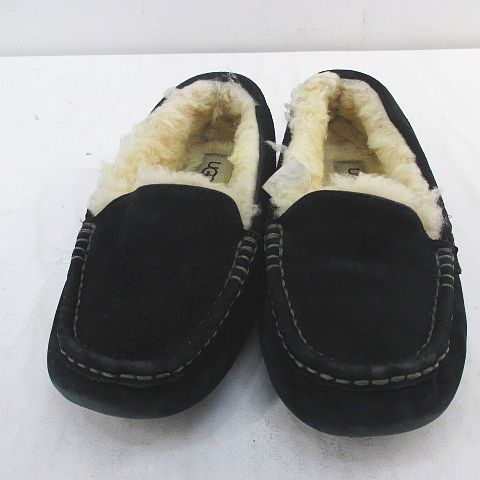 アグ UGG アンスレー Ansley モカシン ボア 23.0㎝ ブラック 黒系 GG S