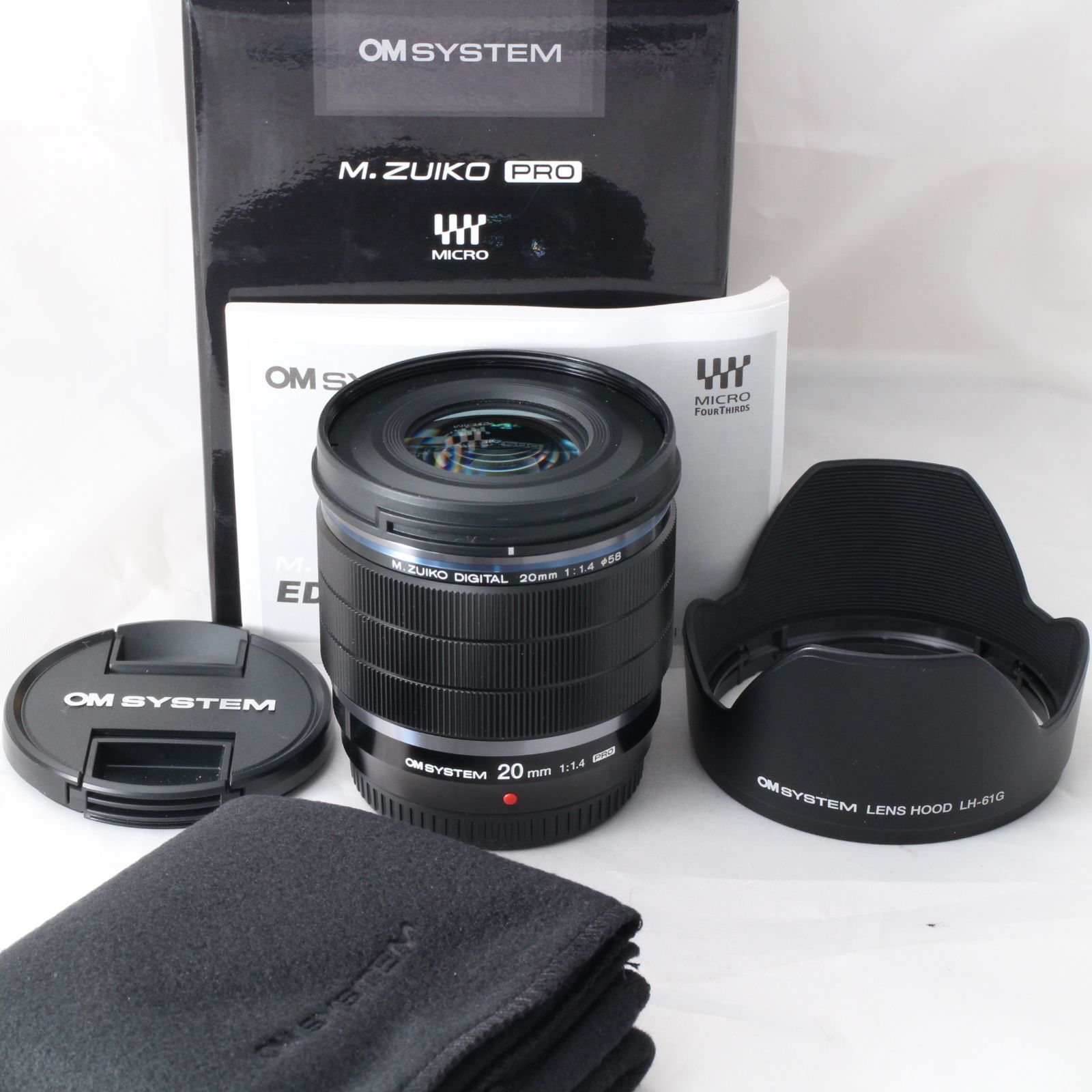 級 OM SYSTEM M ZUIKO DIGITAL ED 20 mm F 1 4 PRO ブラック マイクロフォーサーズ OLYMPUS オリンパス 4432