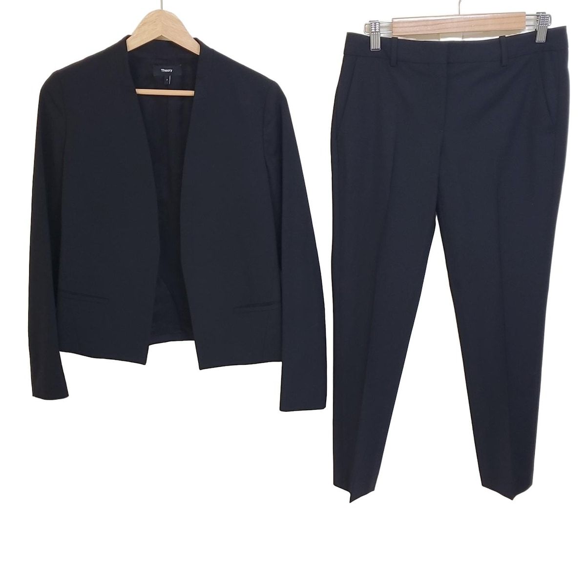 theory セオリー レディースパンツスーツ レディース - 黒 ノー