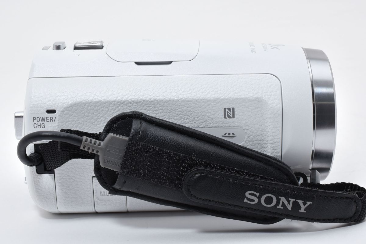 美品 SONY HDR-CX675 ホワイト ハンディカム フルHD ビデオカメラ