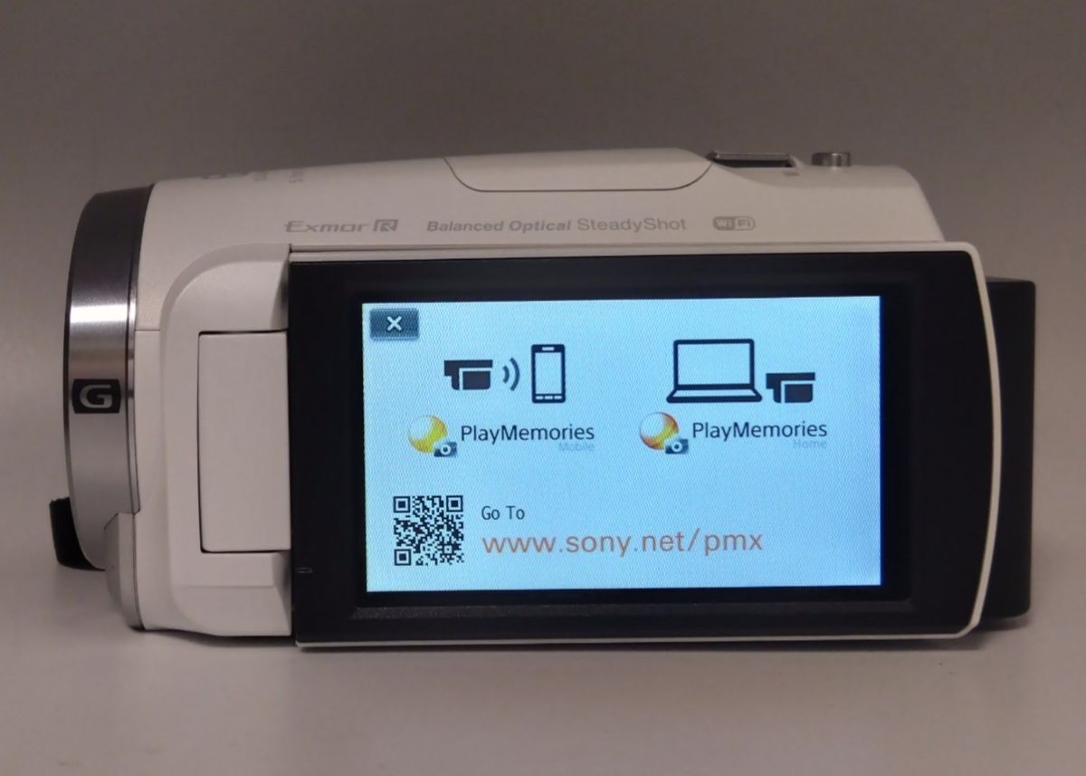 美品 SONY HDR-CX675 ホワイト ハンディカム フルHD ビデオカメラ