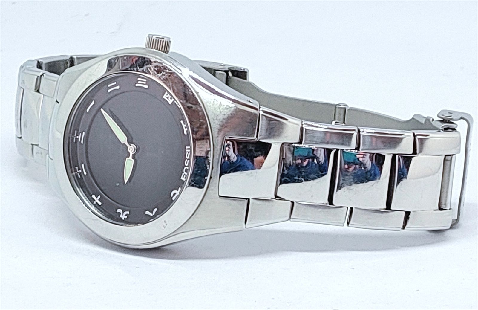 稼働 希少品 FOSSIL BIG TIC フォッシル デジアナ 漢字 腕時計 (3186