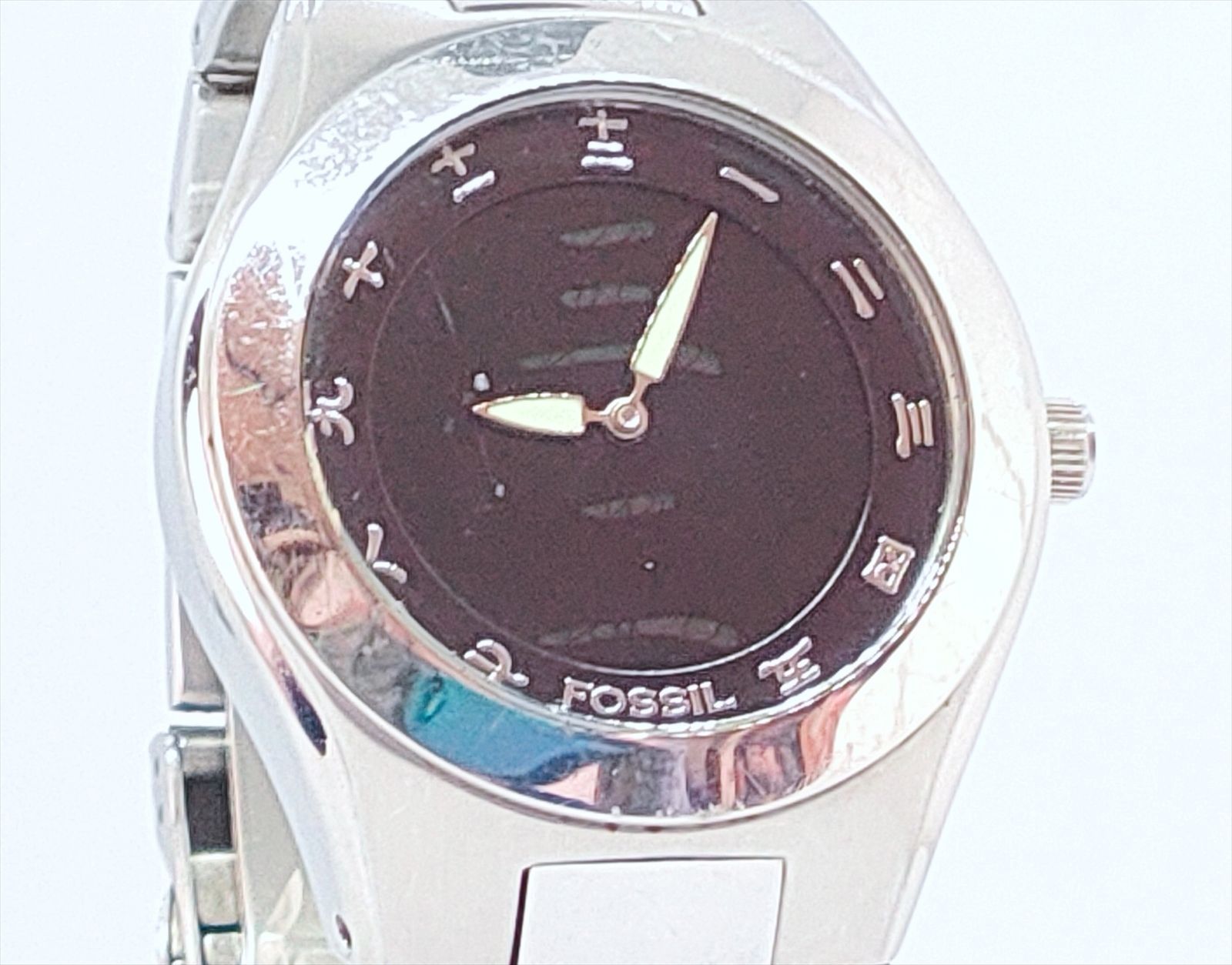 稼働 希少品 FOSSIL BIG TIC フォッシル デジアナ 漢字 腕時計 (3186