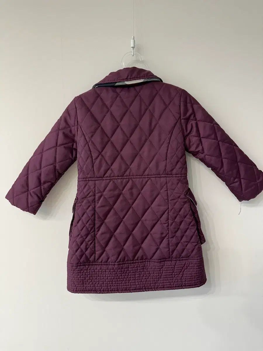 バーバリー キッズ パープル キルティング ジャケット