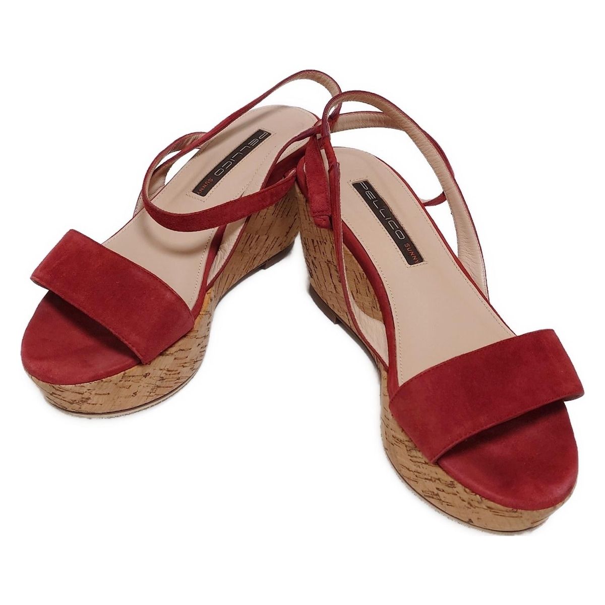 PELLICO(ペリーコ) サンダル 37 レディース - ブラウン ウェッジソール