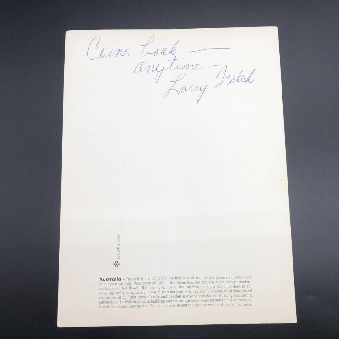 マトソンライン メニュー 1967年 ハワイアン ビンテージ 客船 (MATSON